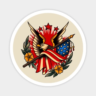 OldSalt American Traditional Patriotic Motif Magnet